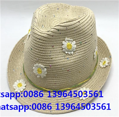 Пляжная шляпа Fedora с цветочным бежевым узором в горошек