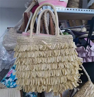 Tassels Tassels Beidge Bead соломенная сумка