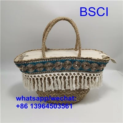 Женские сумки соломки пляжного пляжа